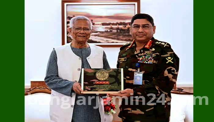 প্রধান উপদেষ্টার সঙ্গে সেনাপ্রধানের বিদায়ী সাক্ষাৎ