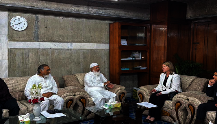 বিরোধীদলীয় নেতা ডা. শফিকুর রহমানের সঙ্গে ইন্টারন্যাশনাল আইডিয়া প্রতিনিধিদলের সৌজন্য সাক্ষাৎ